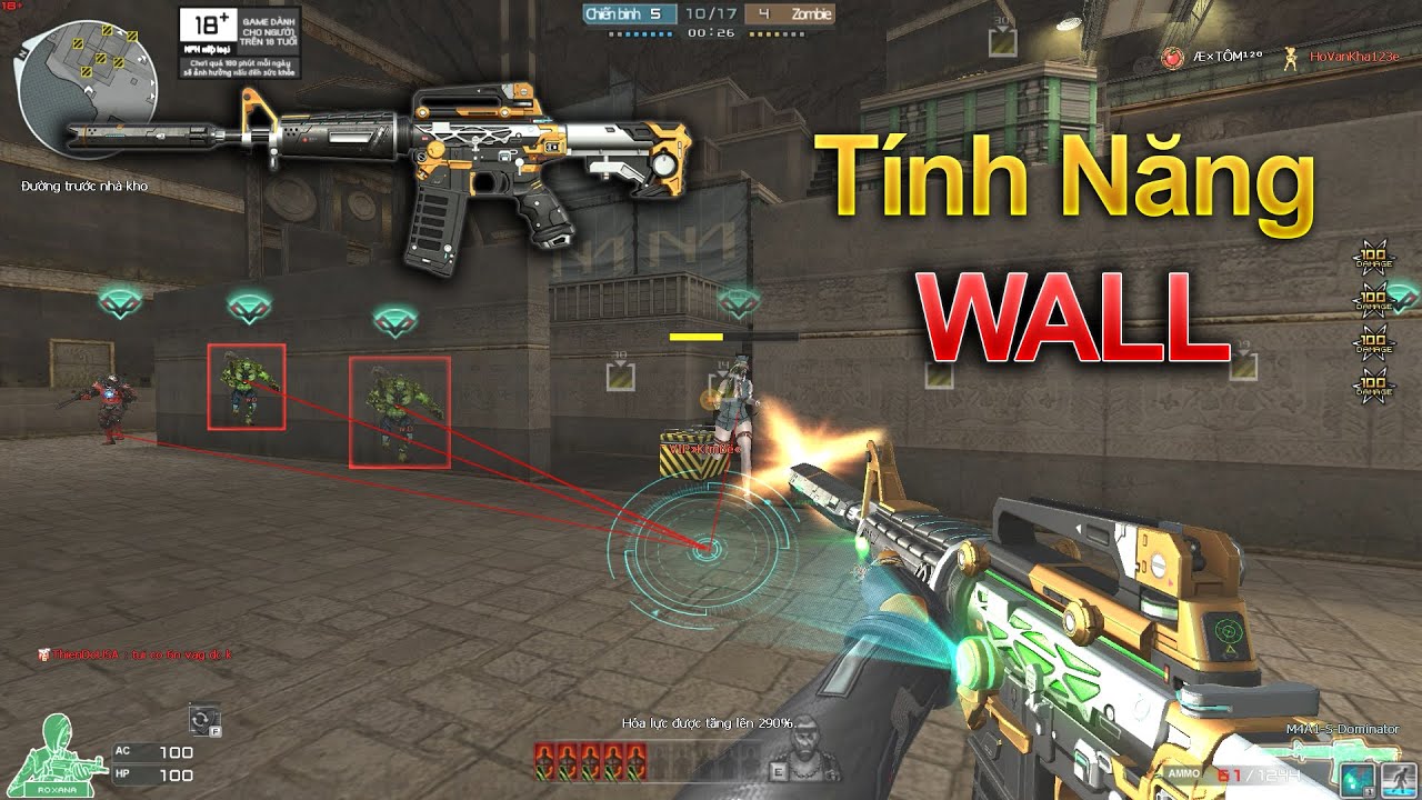 M4A1-S DOMINATOR Tính Năng WALL + Speed Run