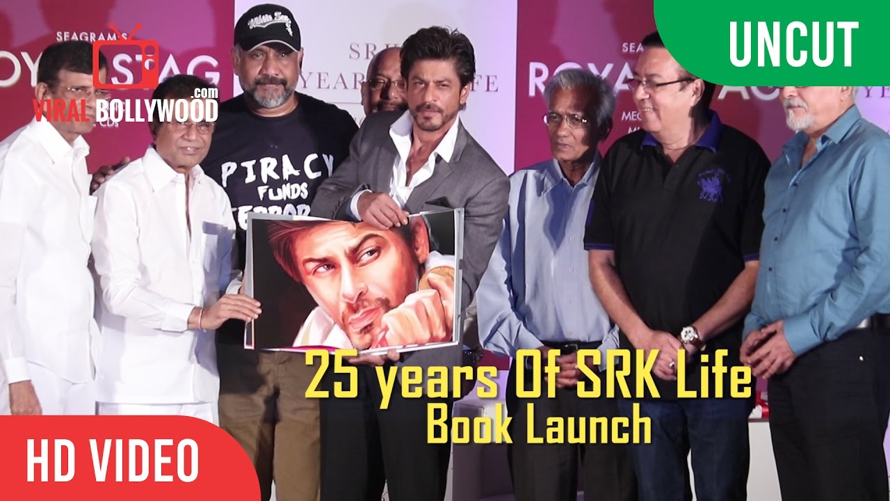 UNCUT - SRK 25 Years Of A Life Book Launch | Shahrukh Khan | Royal Stag