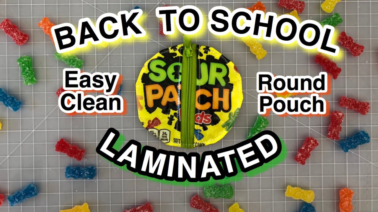 How To Make A Round Zipper Pouch With Laminated Candy Wrappers ~ The Sewing Channel