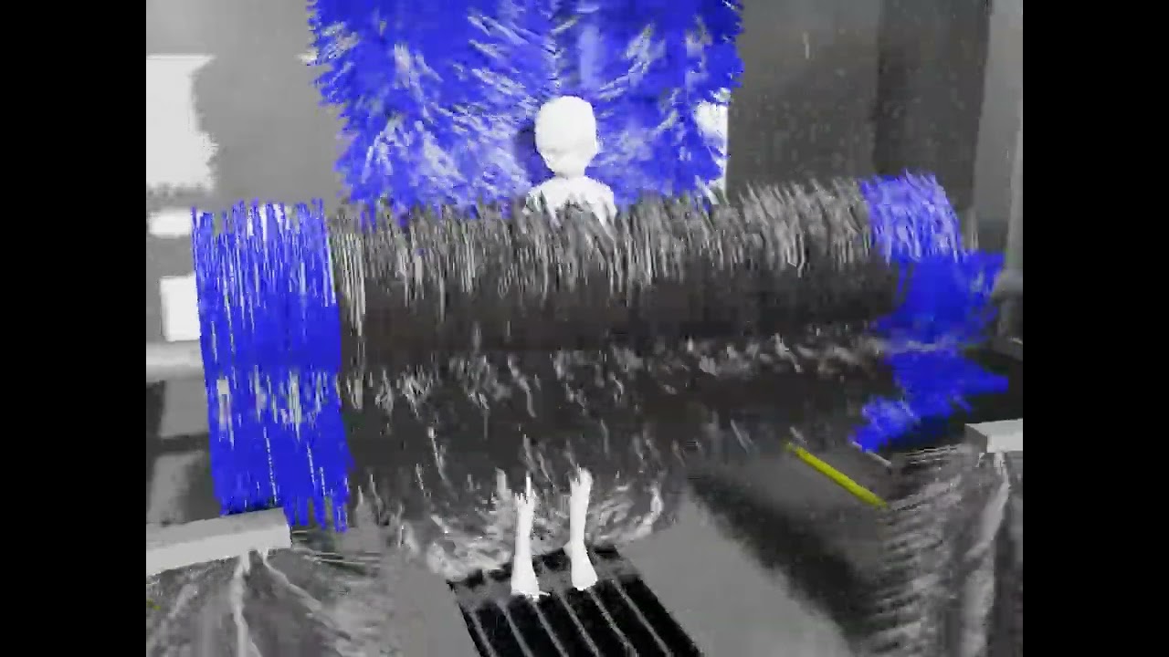 【blender】3D Human car wash animation based on realistic motion【洗車機】