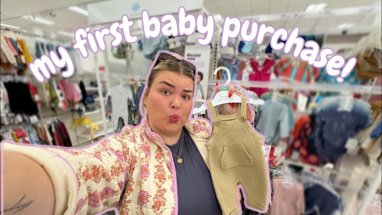 SHOPPING AT TARGET + BUYING MY FIRST BABY ITEM!! 🥹