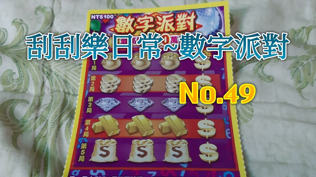 [刮刮樂日常]數字派對No.49《阿吉》