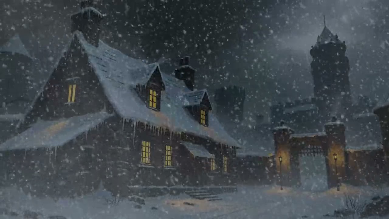 The Perfect Storm: Isolated Winter Hideaway Howling Blizzard Sounds Heavy Snowfall ASMR Ambience