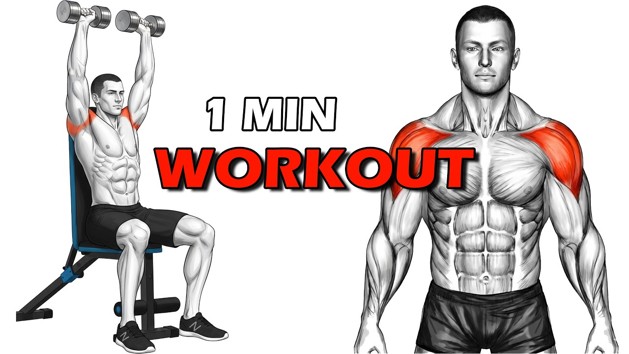 1-Min Shoulder Workout for Men | Build Strong & Wider Shoulders at Home