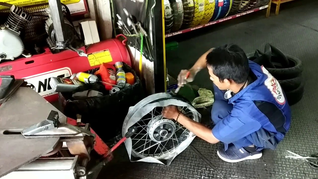 Pasang ban tubeless di velg jari - jari ? No problem