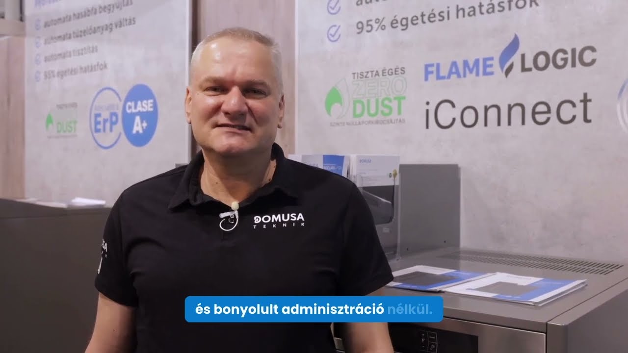 Domusa BioClass Pellet kaz&aacute;n r&ouml;vid bemutat&oacute;