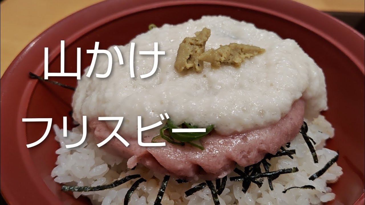 【すき家】〔連食〕白くてドロッとした物をかけたフリスビー丼