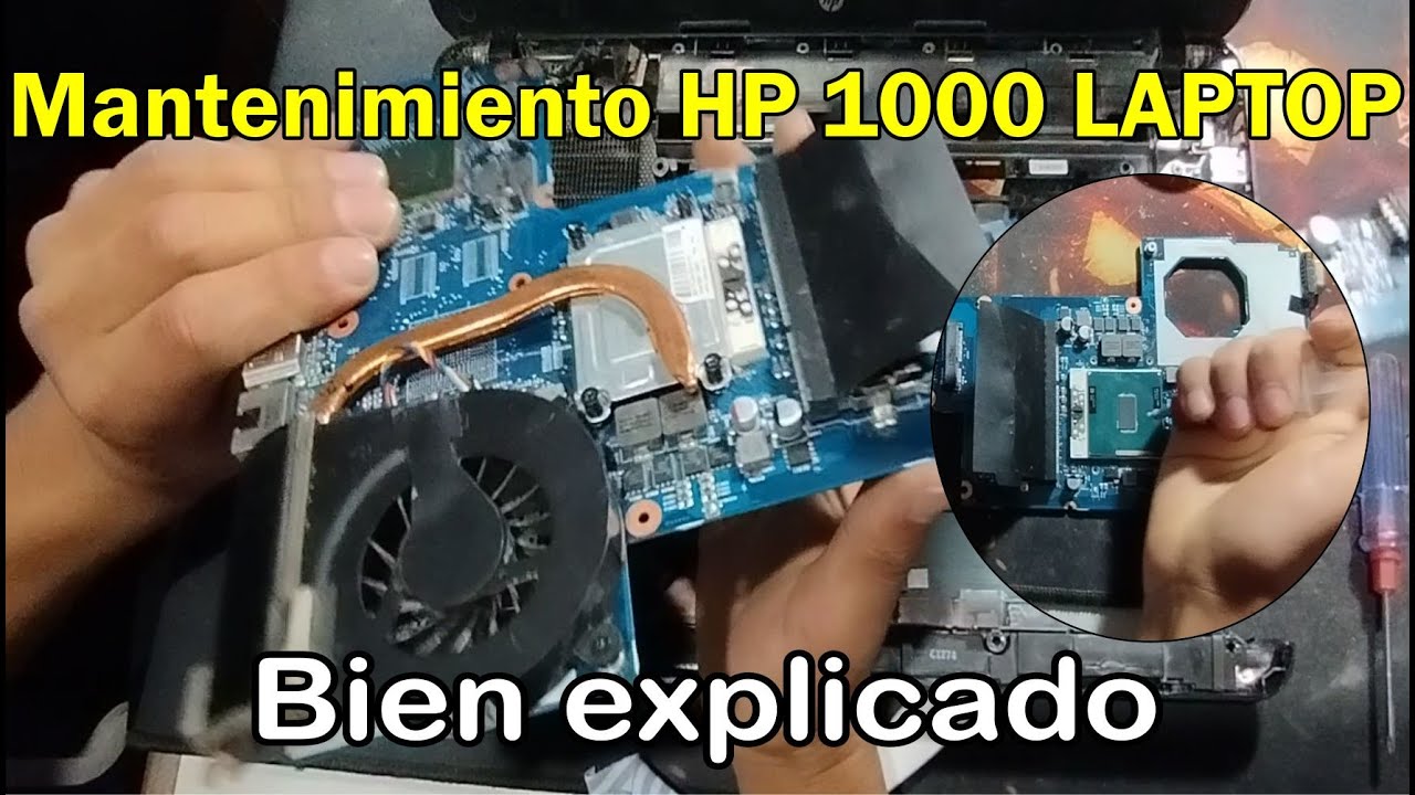 MANTENIMIENTO HP 1000 LAPTOP - Limpieza - Desarme y ensamblaje