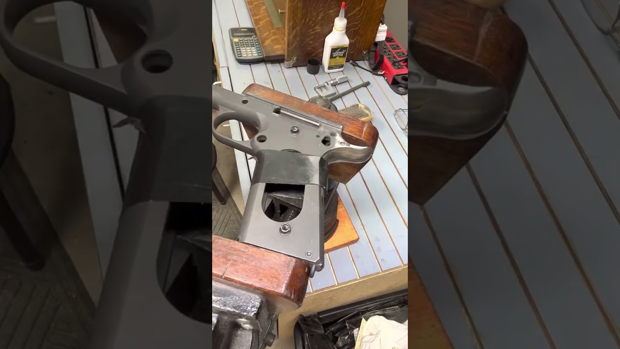 Blending the sides of the grip safety with draw filing