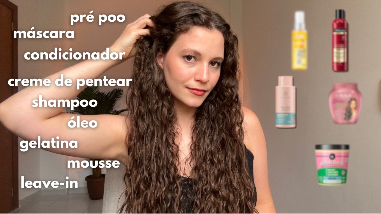 cuidando do cabelo s&oacute; com os meus FAVORTOS de cada categoria:  shampoo, m&aacute;scara, &oacute;leo, t&ocirc;nico...