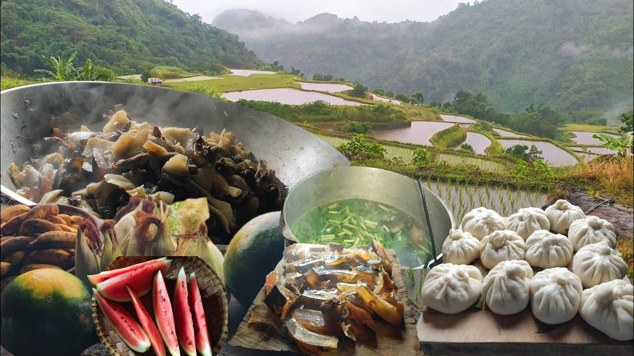 Special Binungor | Eel soup | Watermelon & Corn harvested from the garden & Chicken Siopao