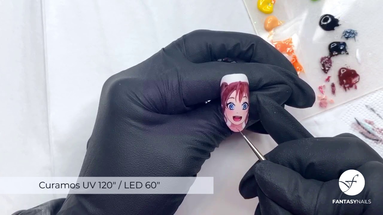FANTASY NAILS - NAILART PARA UÑAS: ANIME ART - Gel Painting. Tutorial por Michi C. Brink