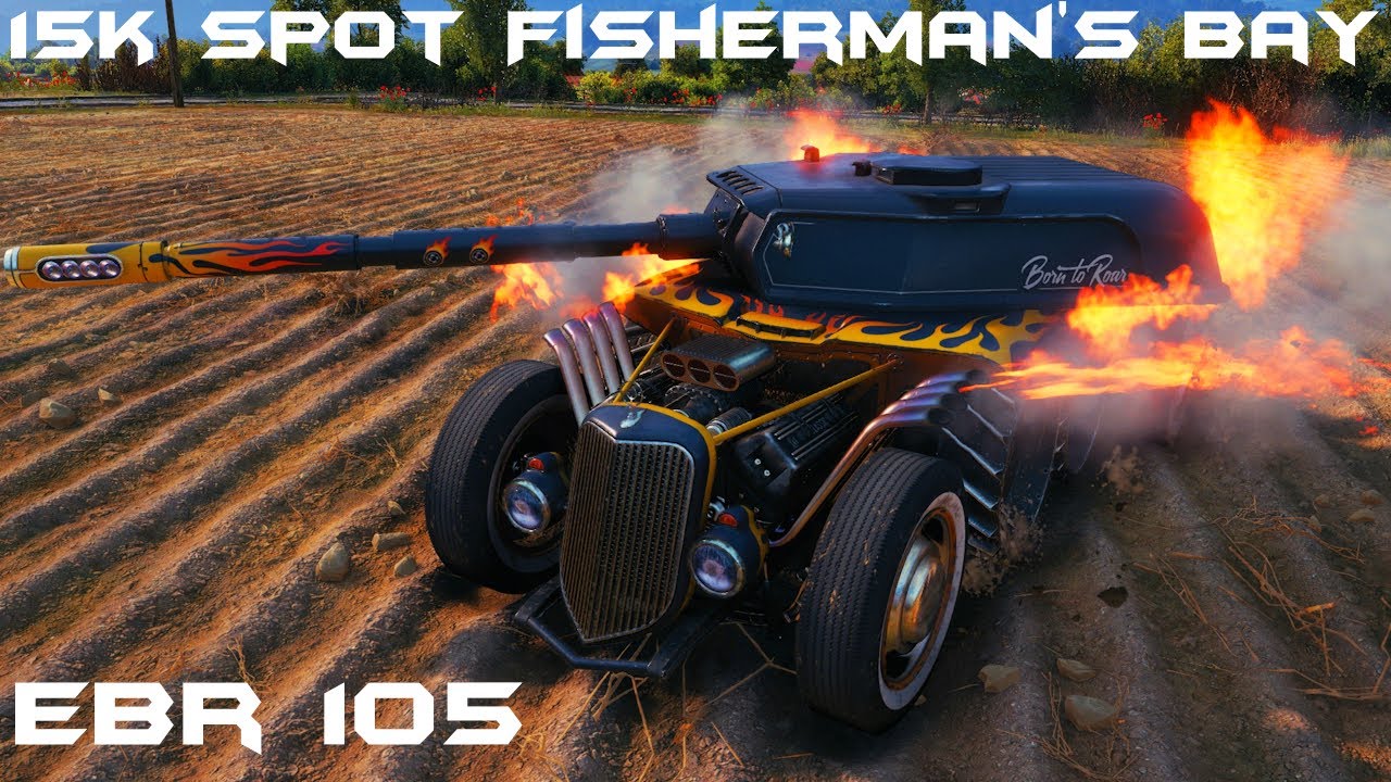 EBR 105, Spotting 15K on Fisherman's Bay - World of Tanks