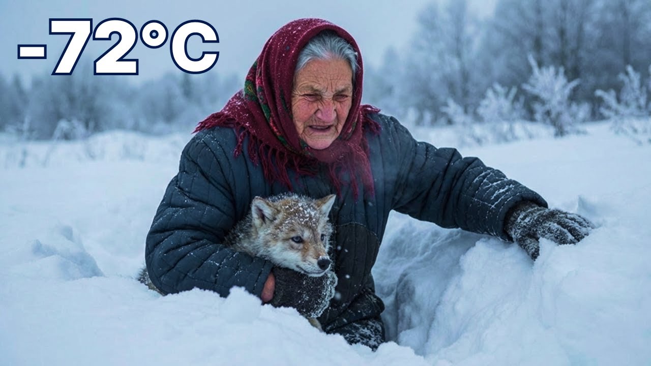 A 75-Year-Old Woman Saved a Freezing Wolf Cub at −72°C 🐺❄️ | A Risk Few Would Take