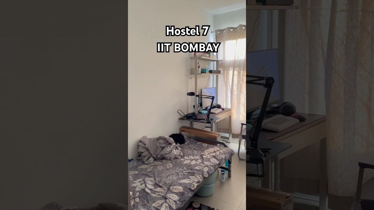 The 5 STAR Hostel Of IIT BOMBAY | New Hostel Room #minivlog #iit #travel #iitbombay