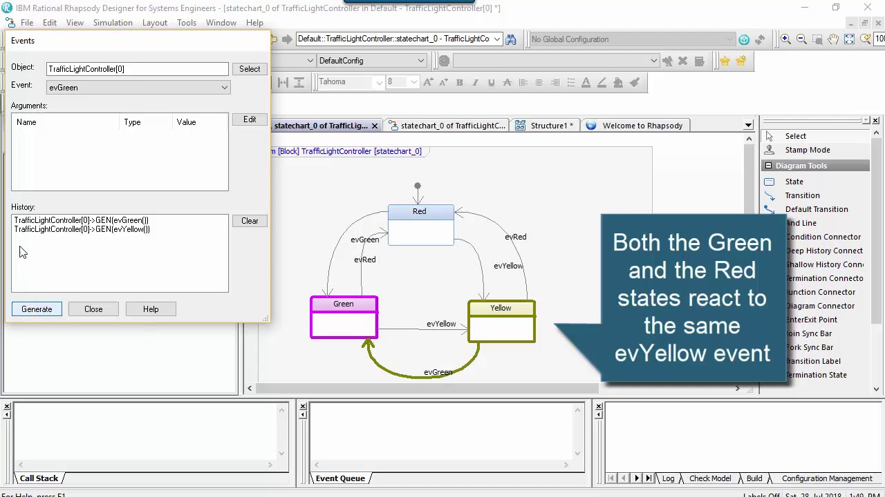 Rhapsody Tip #39 - Nested states, the art of state-machine design (Intermediate)