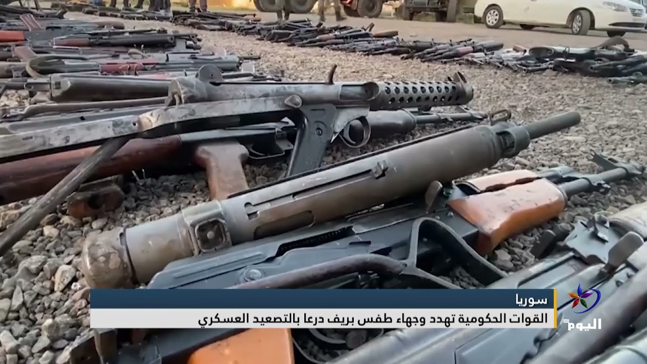 القوات الحكومة السورية تهدد وجهاء طفس بريف درعا بالتصعيد العسكري