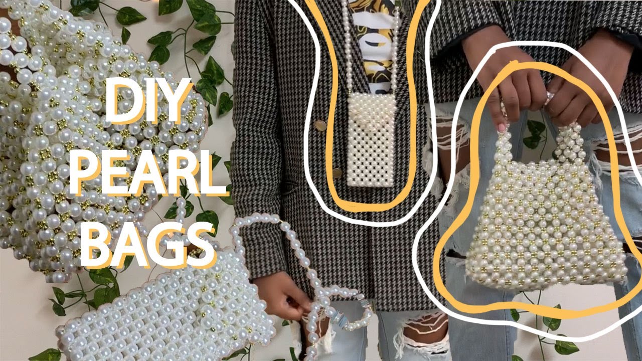 DIY PEARL BEADED BAGS | Pinterest Inspired