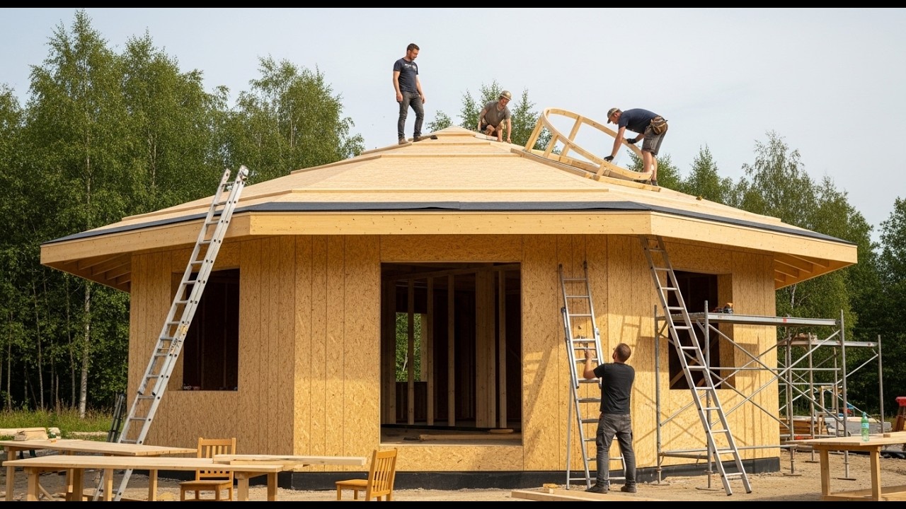 Modern DIY Yurt Construction: From Raw Wood to Luxury Glamping.