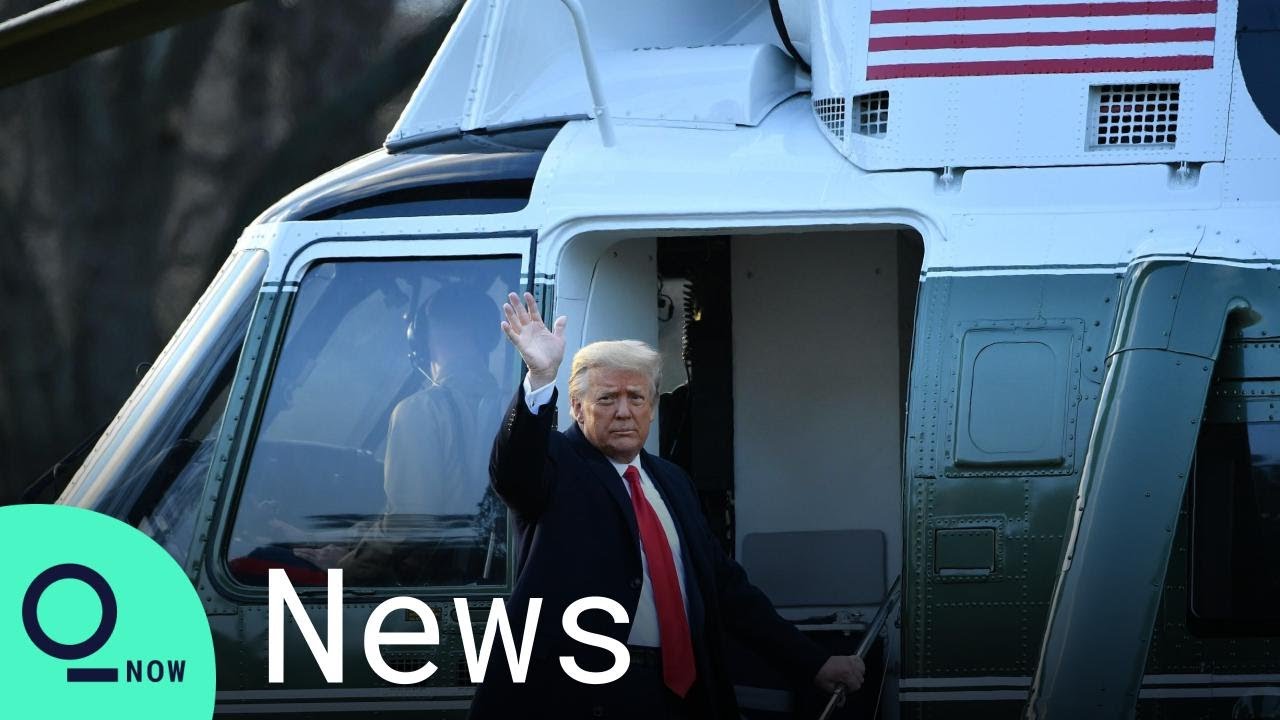 Donald Trump Leaves the White House for the Last Time as U.S. President