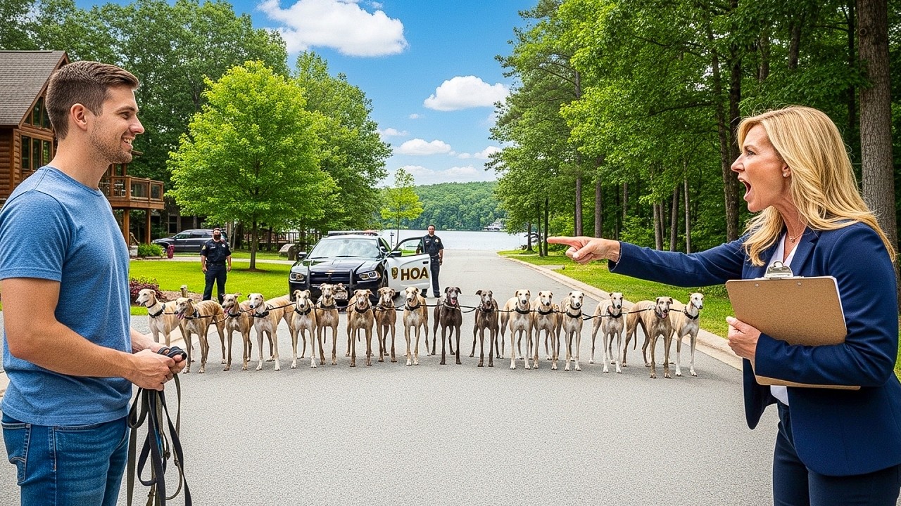 They Fined Me for a Loose Dog, So I Leashed 10 Greyhounds Together and Blocked the Street!