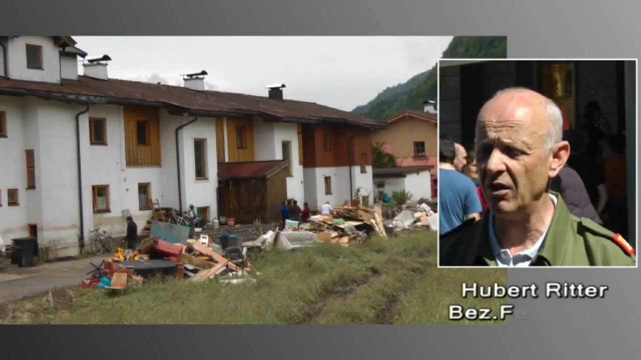 Hochwasser in Kössen_Überblick