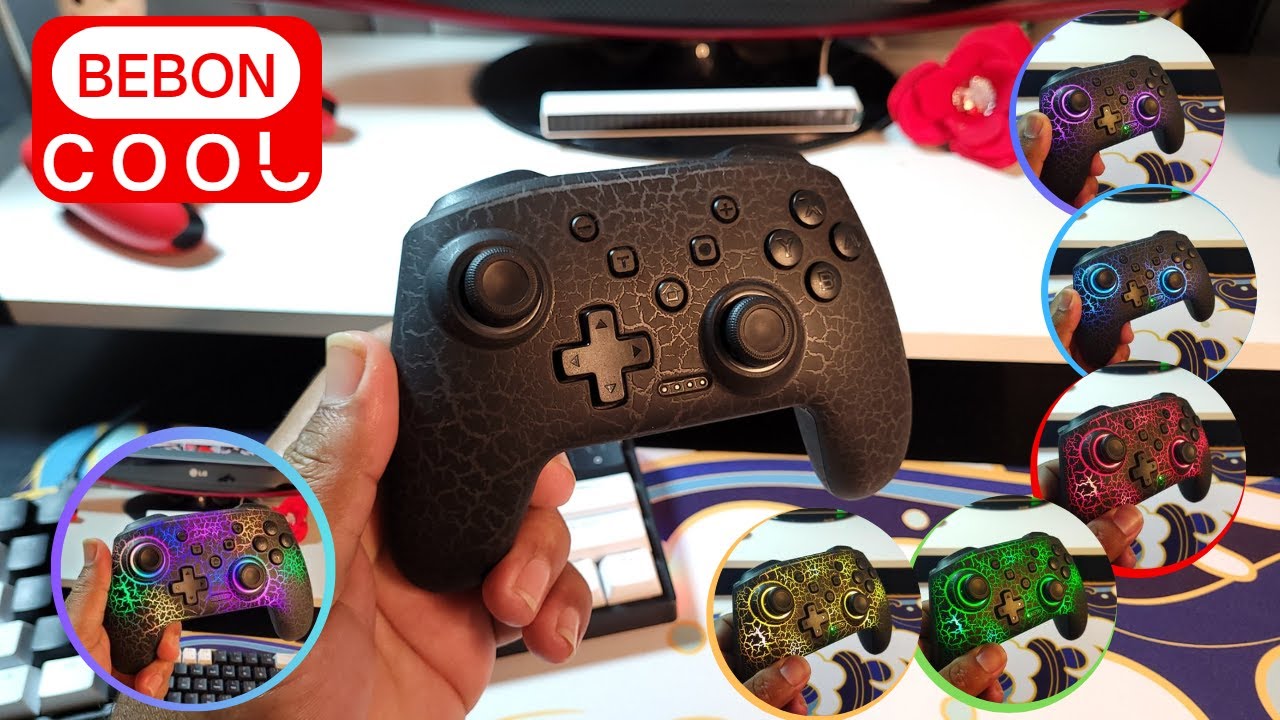 Controle  para PC ANDROID IOS E SWITCH RGB BEBONCOOL-Q215 ,Q216 ,Q217 PC Pro Controller