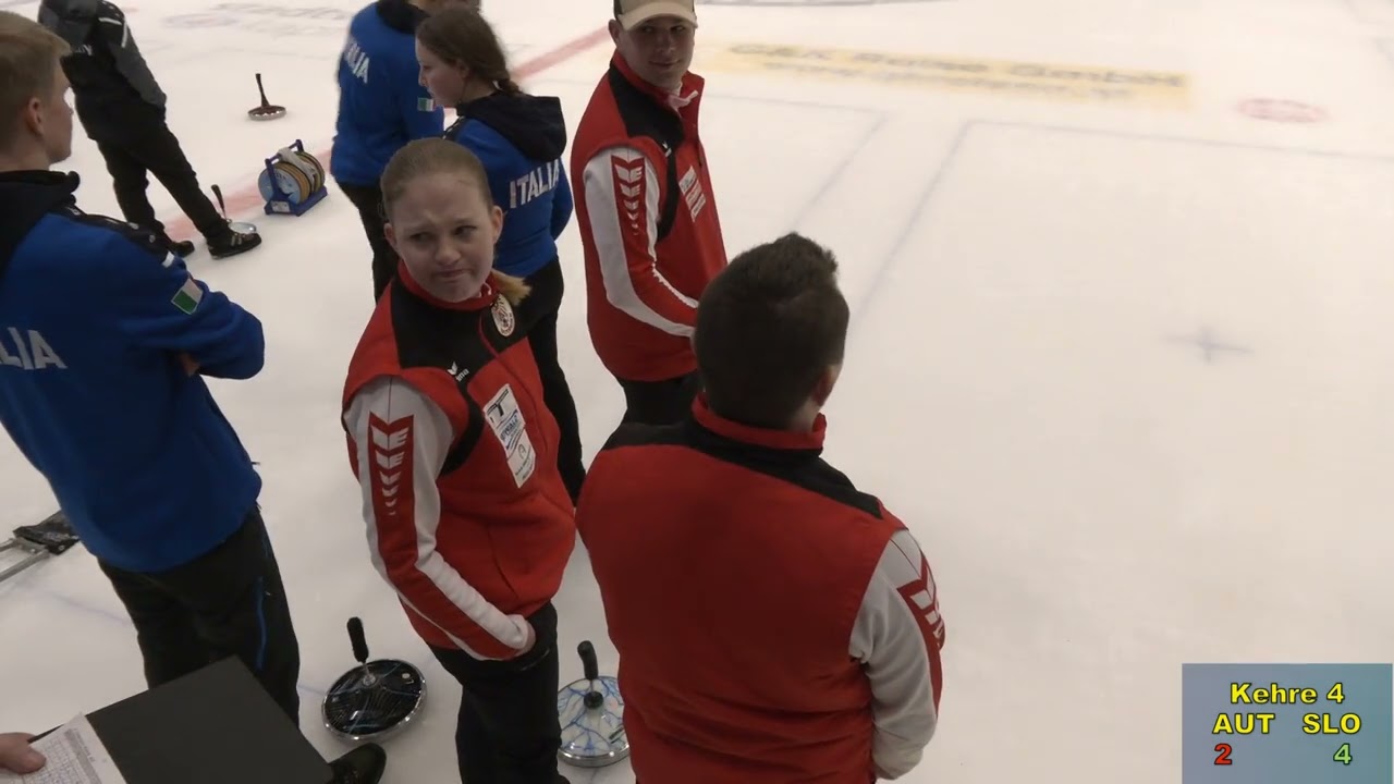 Eisstock WM 2025, Vorrunde Jugend U19, Österreich : Slowenien
