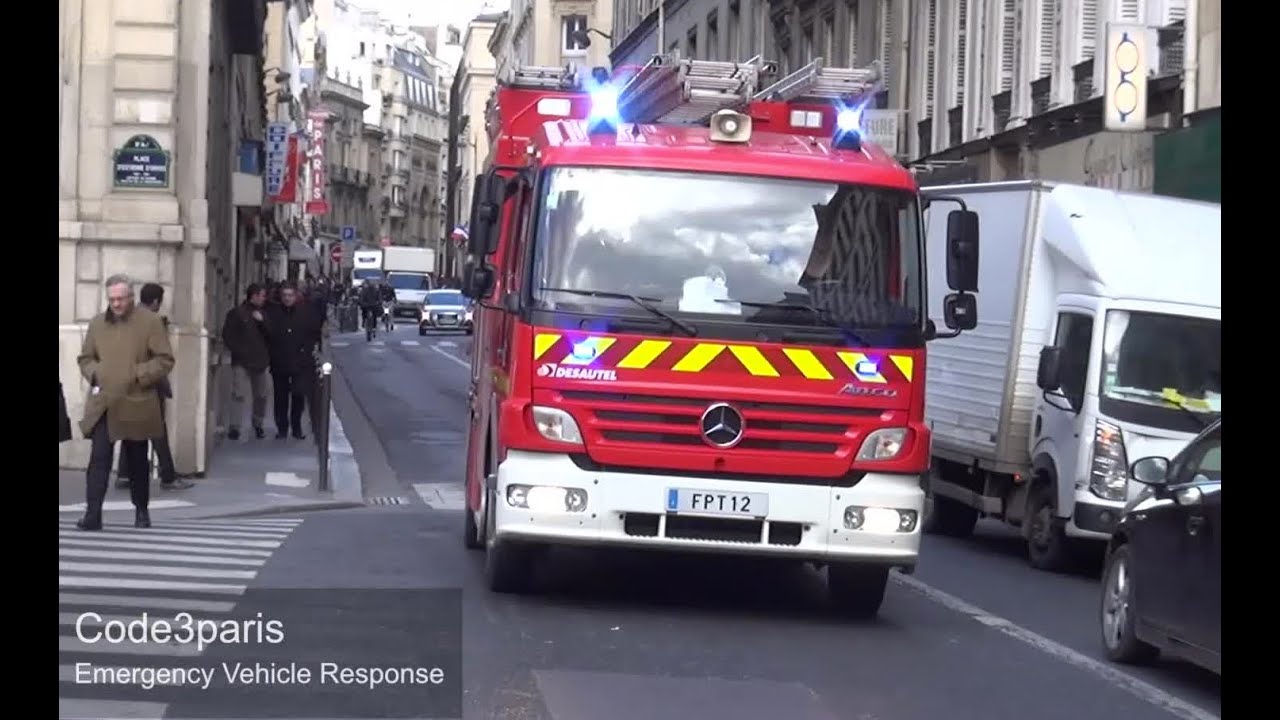 BSPP EPA 102 + FPT 12 -- CS Blanche // Paris Fire Ladder 102 + Pump 12