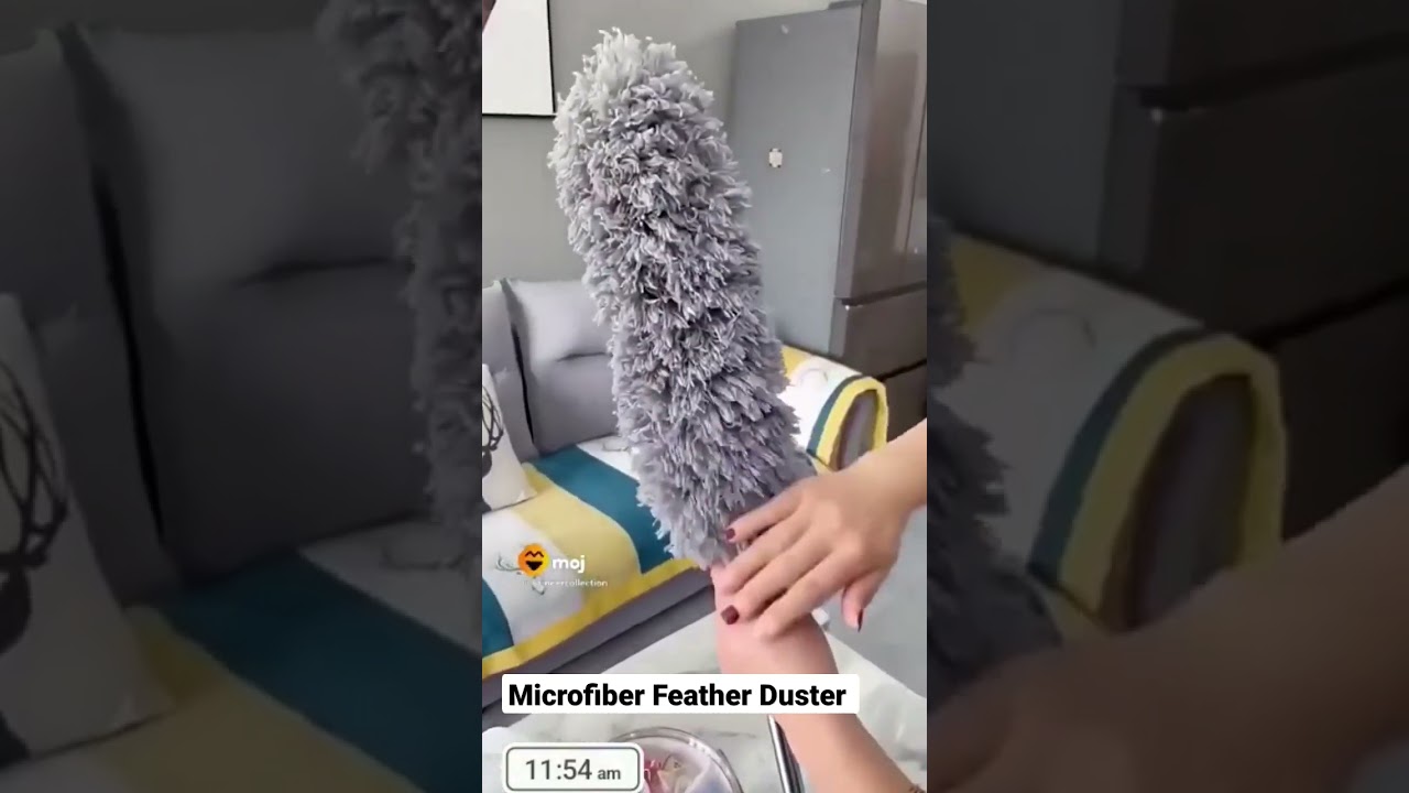Microfiber Feather Duster Bendable & Extendable Fan Cleaning Duster with 100inch.#microfiber #duster