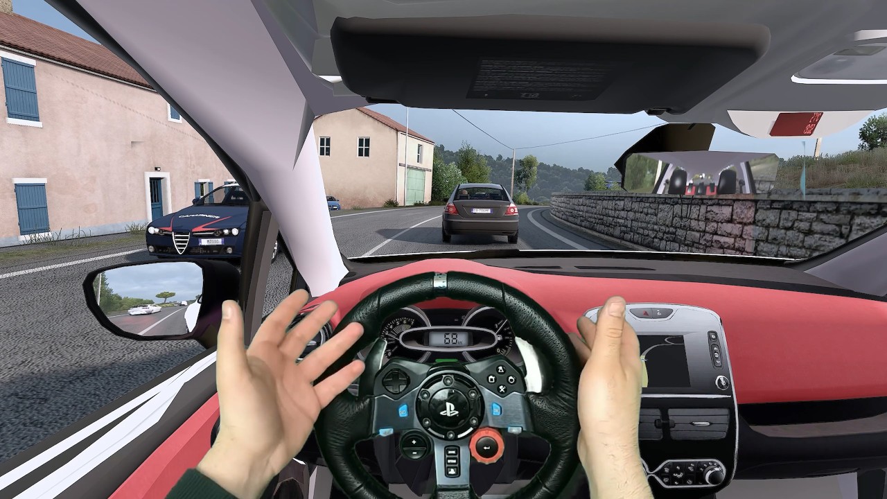 POV Car driving | Euro Truck Simulator 2 | Steering Wheel Game Play  | SnowyMoon |