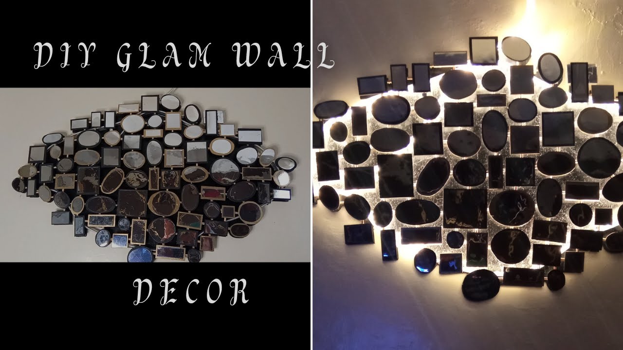 Super Glamorous & Inexpensive Wall Décor with Lights  / Elegant Wall Décor That Is So Easy To Make