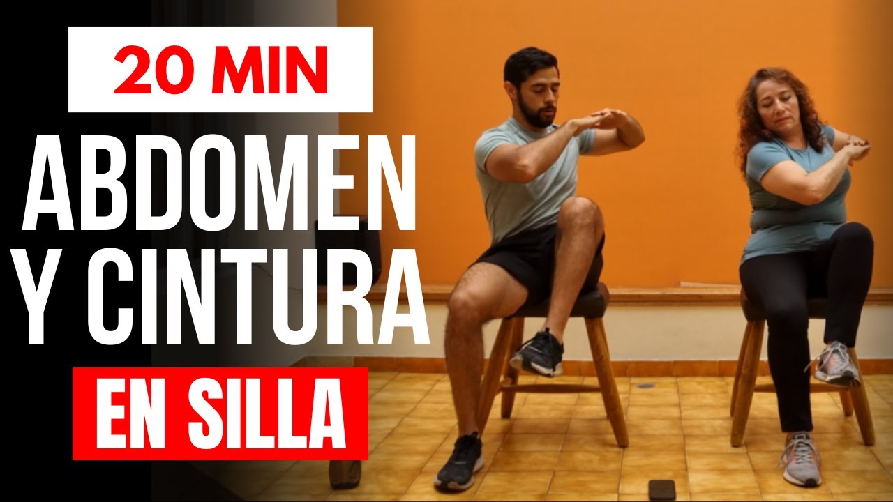 Rutina intensa de ABDOMINALES en silla 🪑 ejercicios para abdomen y cintura en silla 20 minutos