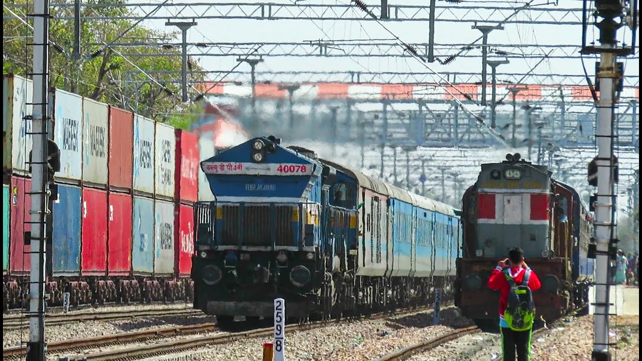 HIGH SPEED Overtakes Back to Back | Indian Railways