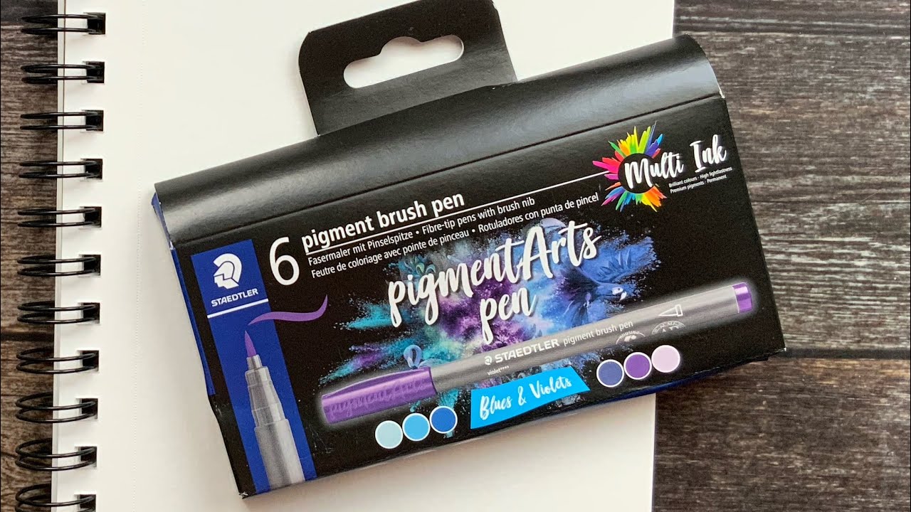 Пигментная ручка-кисть Staedtler - сравнение ручек Faber Castell Pitt