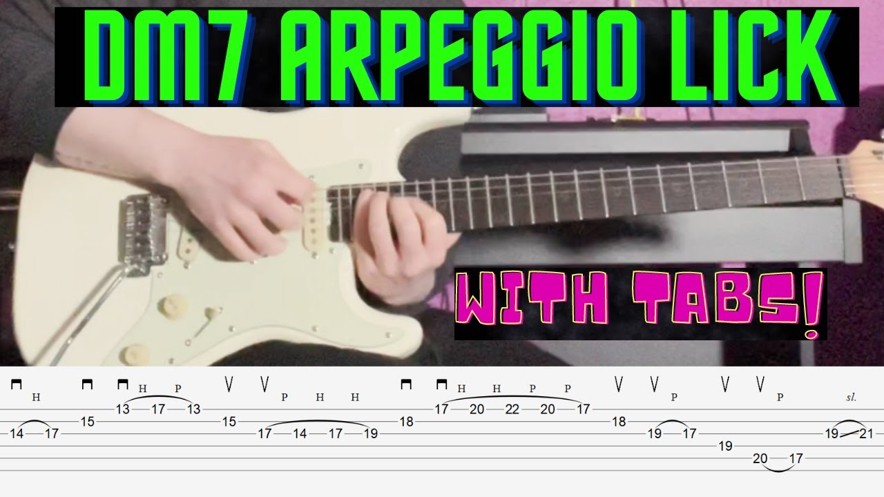 Dm7 Arpeggio Lick-With Tabs
