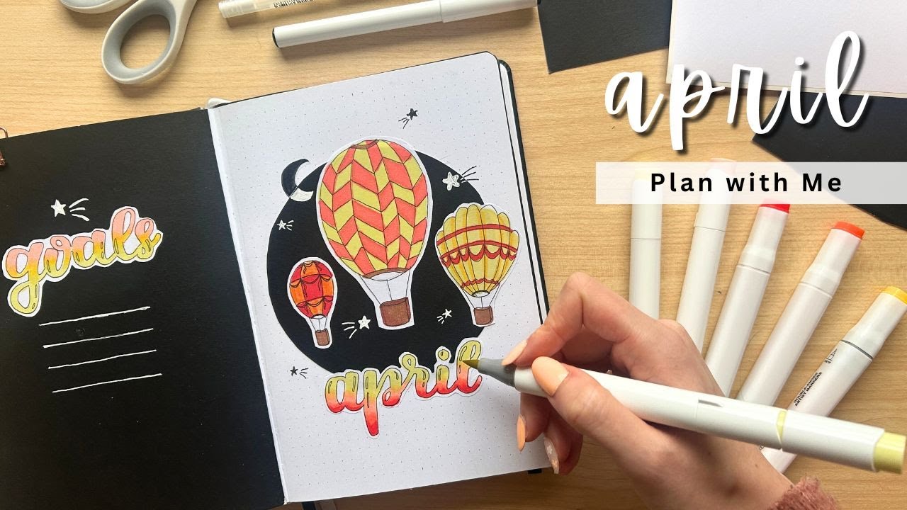 ПЛАНИРУЙТЕ СО МНОЙ | Настройка Bullet Journal на апрель 🎈