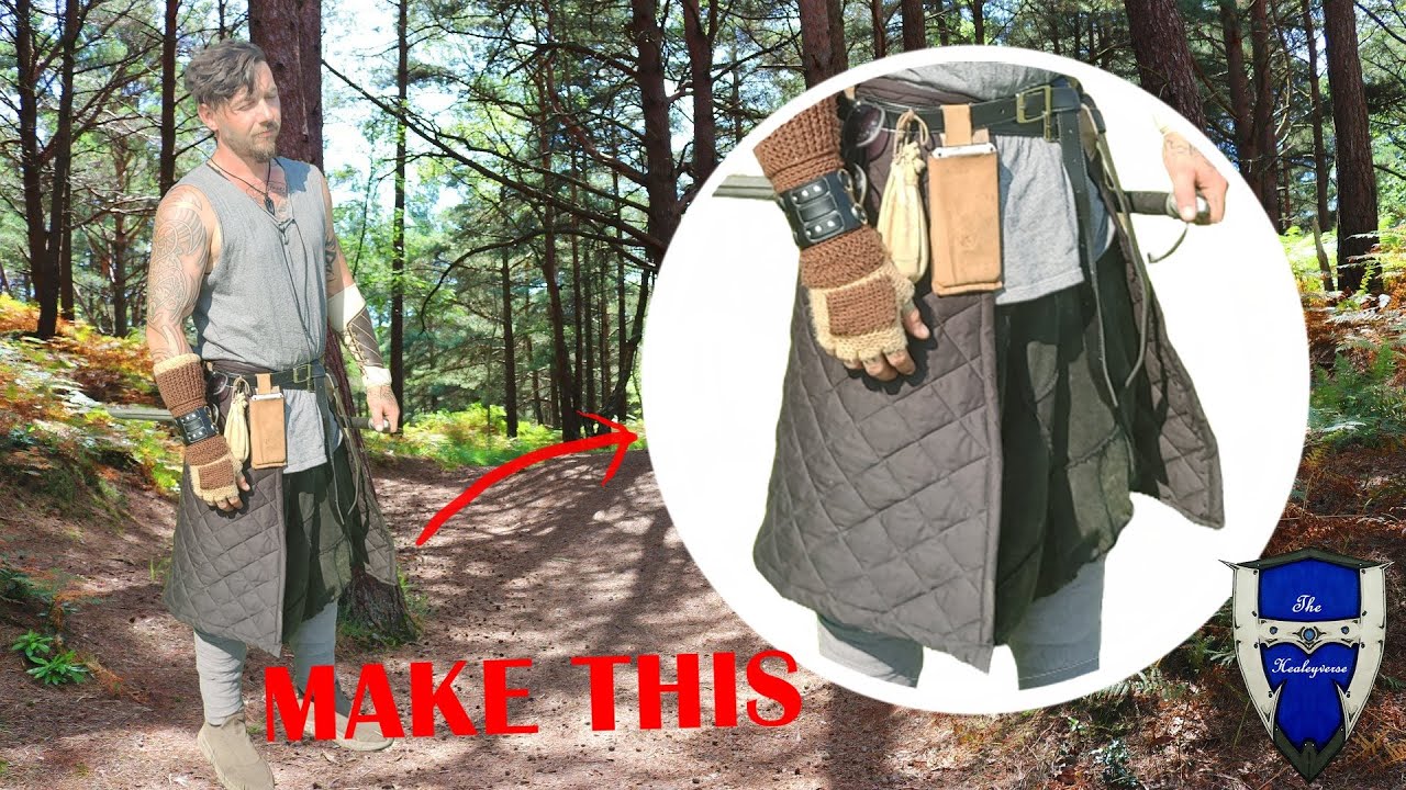First attempt at making a Gambeson Fauld! | Custom LARP Gear