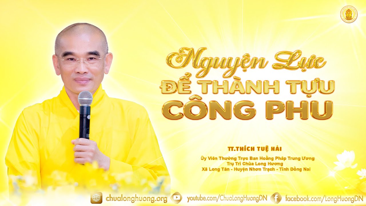 Nguyện Lực Để Thành Tựu Công Phu - TT. Thích Tuệ Hải - Chùa Long Hương