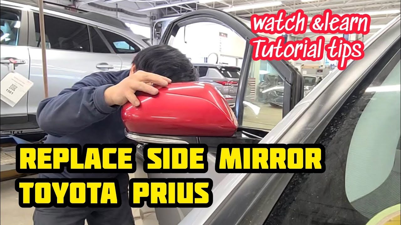 Replace and fixed side mirror cap Toyota Prius.watch & learn tutorial tips Car/Auto repair