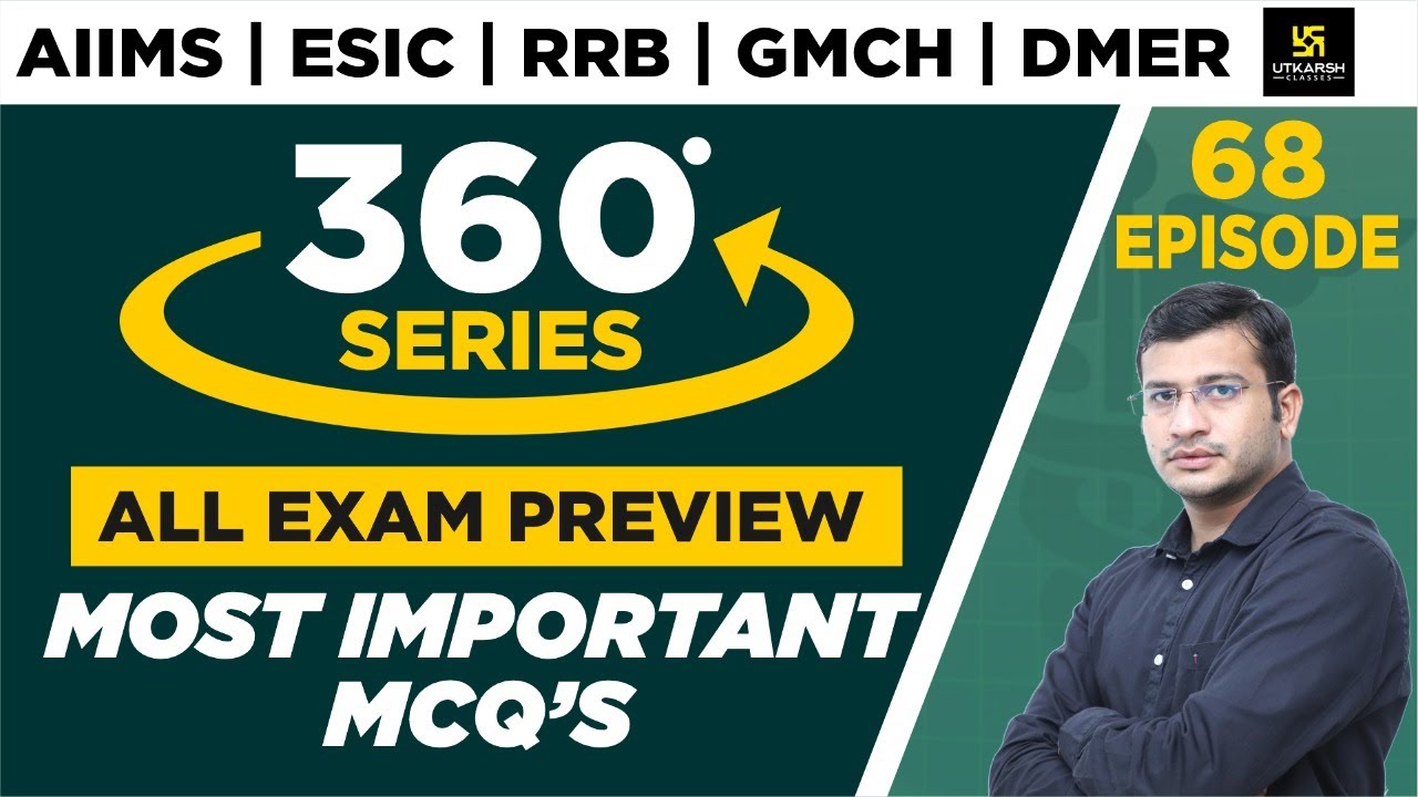 360 Degree Series | Most Imp. MCQ’s #68 | Staff Nurse | AIIMS | GMCH | DMER | Siddharth Sir