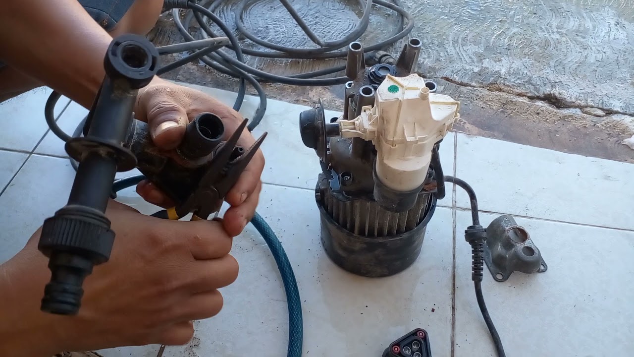 como reparar karcher que tiene intermitencia no me deja la precion fija enciende y apaga el motor