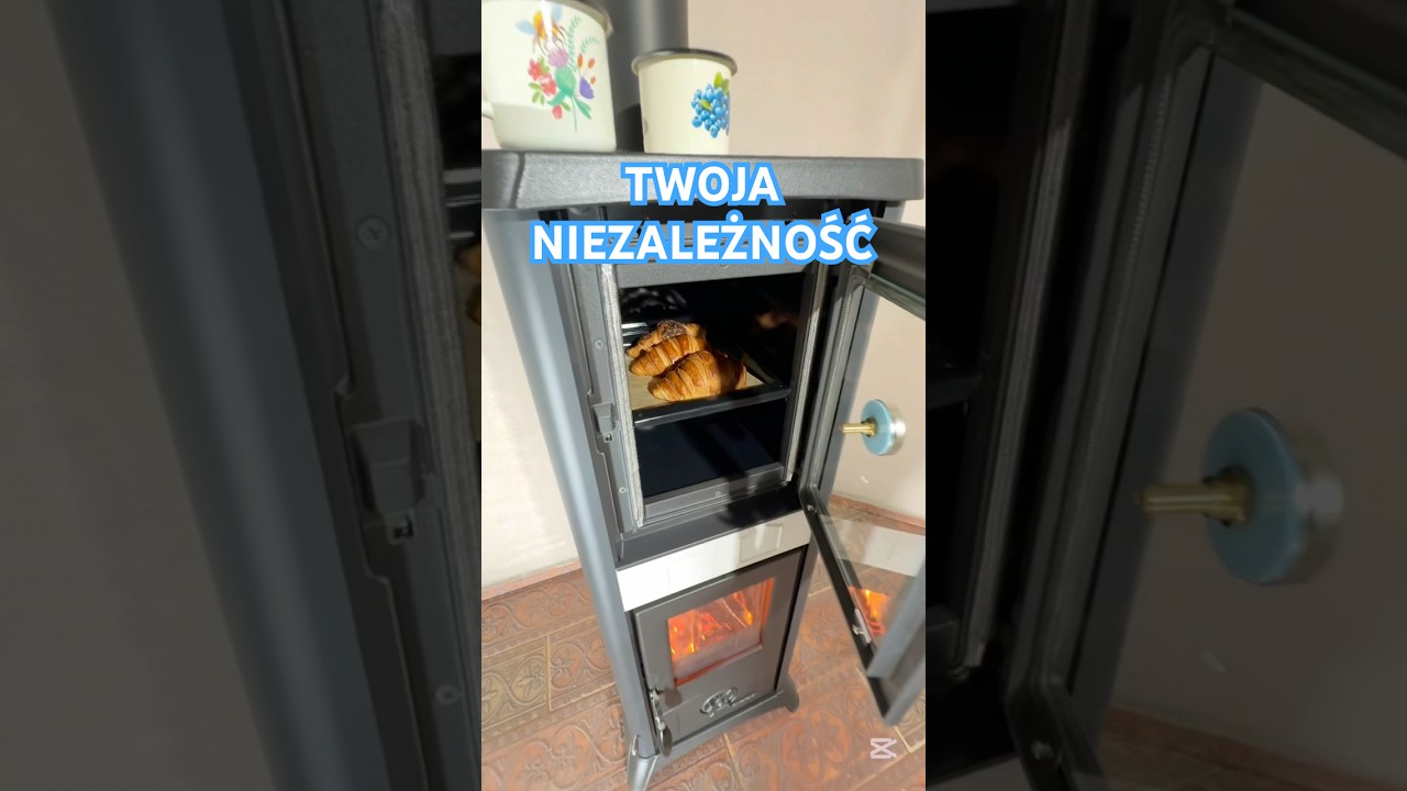 Piec na drewno z piekarnikiem La Nordica Gemma Forno #kominek #piec #ciepło #wiejskieżycie #domnawsi