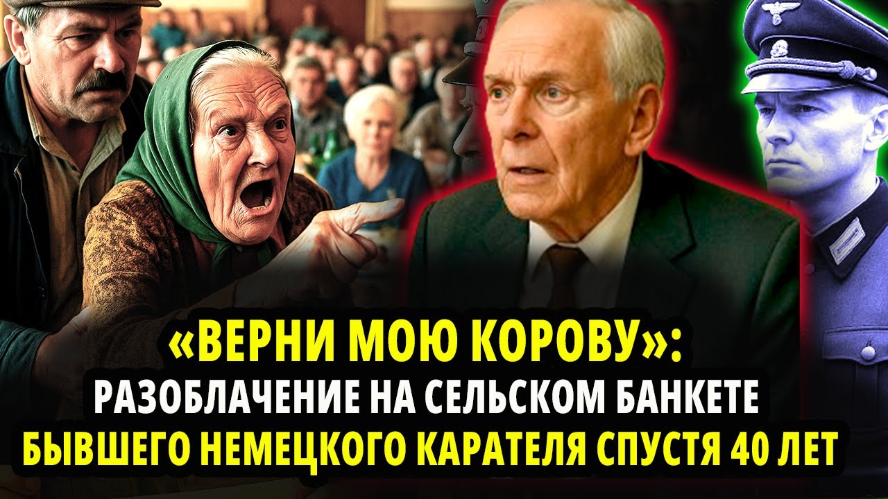 «ВЕРНИ МОЮ КОРОВУ»: РАЗОБЛАЧЕНИЕ НА СЕЛЬСКОМ БАНКЕТЕ БЫВШЕГО НЕМЕЦКОГО КАРАТЕЛЯ СПУСТЯ 40 ЛЕТ