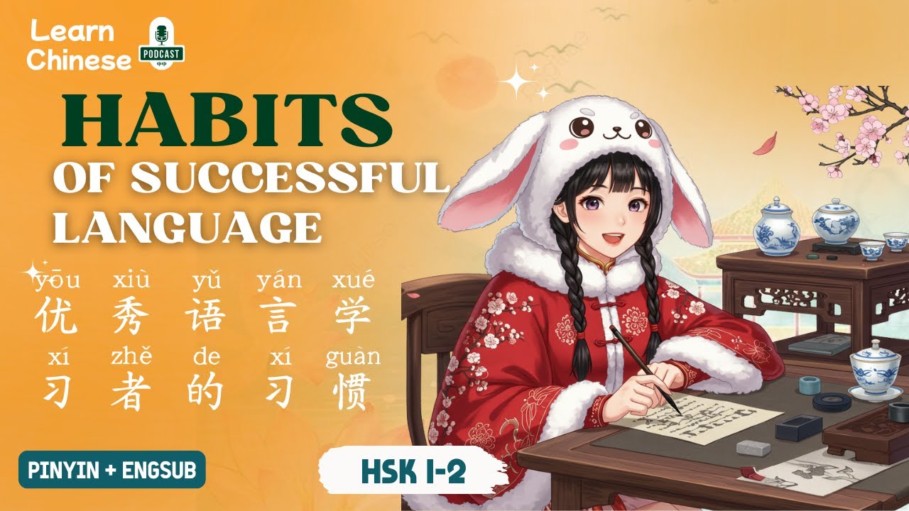 HSK 1-2 | Привычки успешного изучения языка – 优秀语言学习者的习惯