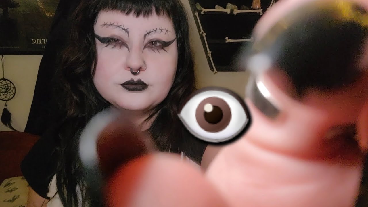 ASMR chaotic eye exam 