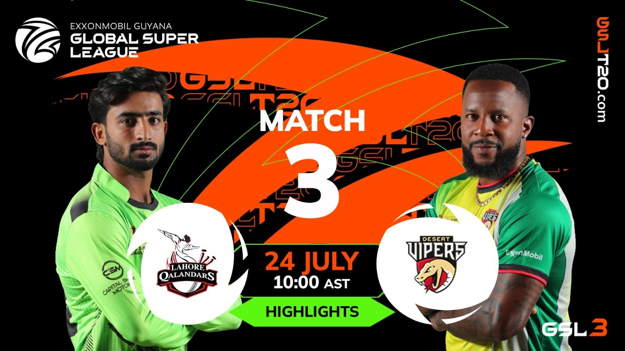 Match Highlights | Lahore Qalandars vs Desert Vipers | GSL 2026