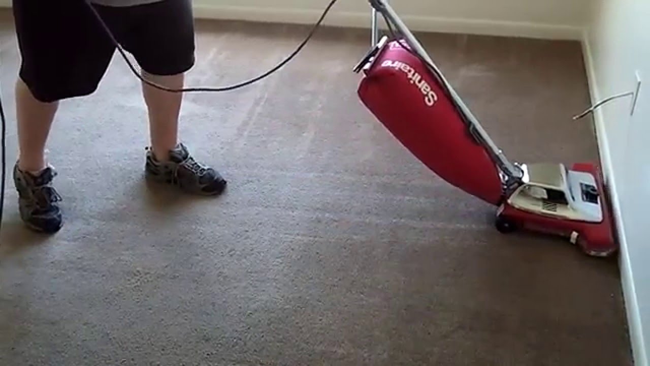 Ruined Carpet Saved...Pre-Vac With Sanitaire SC899