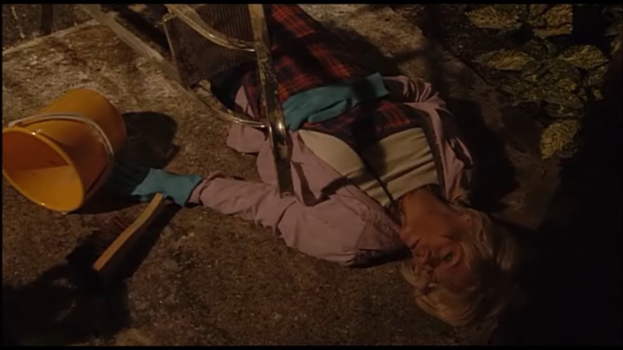 EastEnders - Stalker Sarah pushes Pauline off a ladder (15th October 2004)