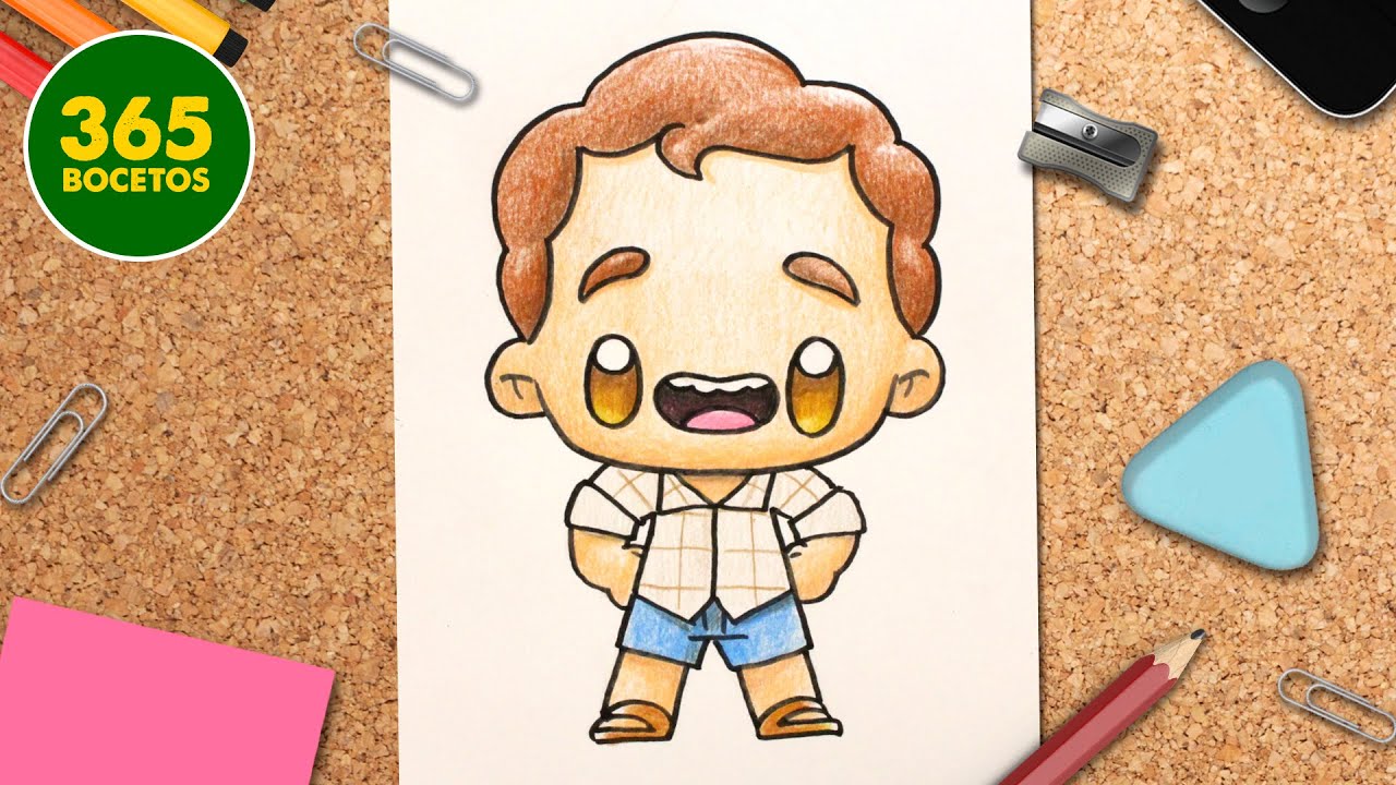 COMO DIBUJAR A LUCA KAWAII 🐠  Dibujos faciles kawaii 🐠  Como dibujar a Luca de Disney